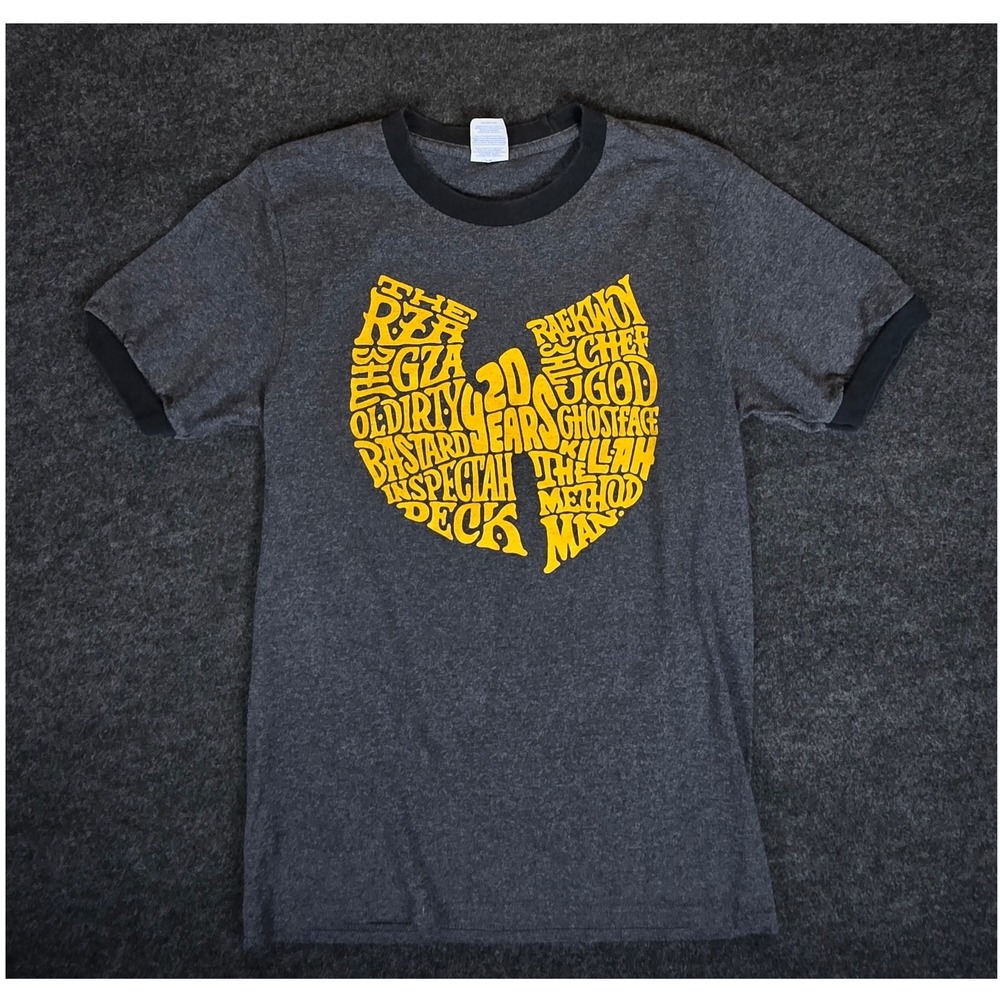 Wu Tang Clan 2013 Dark Grey Graphic Crew Neck T Shirt Short Sleeve Rap Size